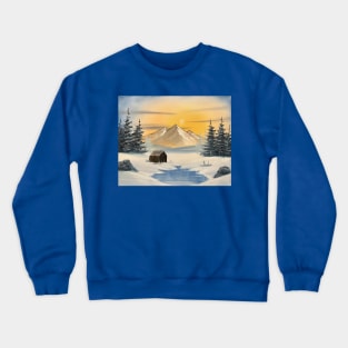 Winter Evergreens Crewneck Sweatshirt